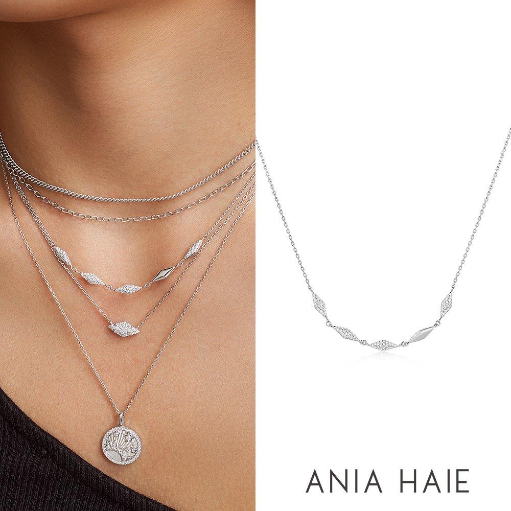 Silver Multi-Sparkle 925 Silver Necklace N061-06H