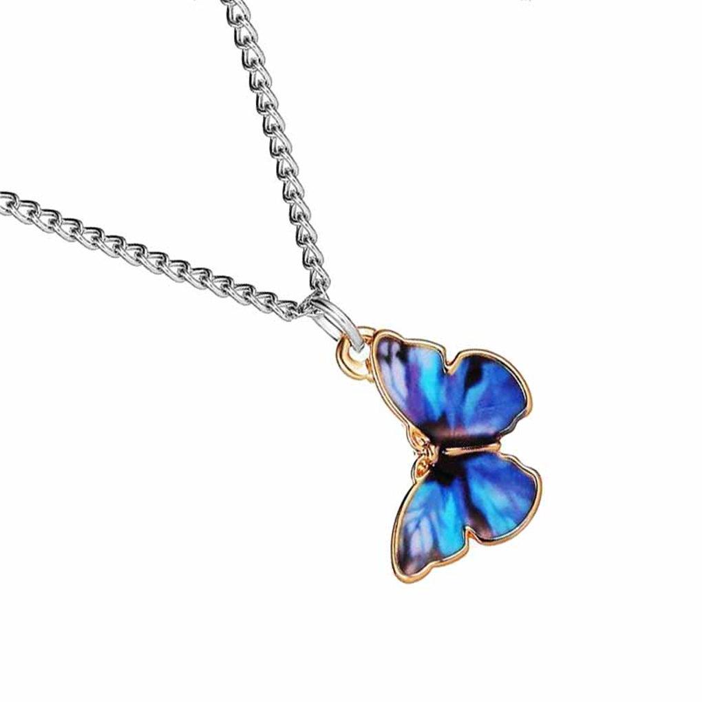 Clavicle Necklace Couple Gradient Animal Shape Pendant Charm Neck Chain Jewelry Gift