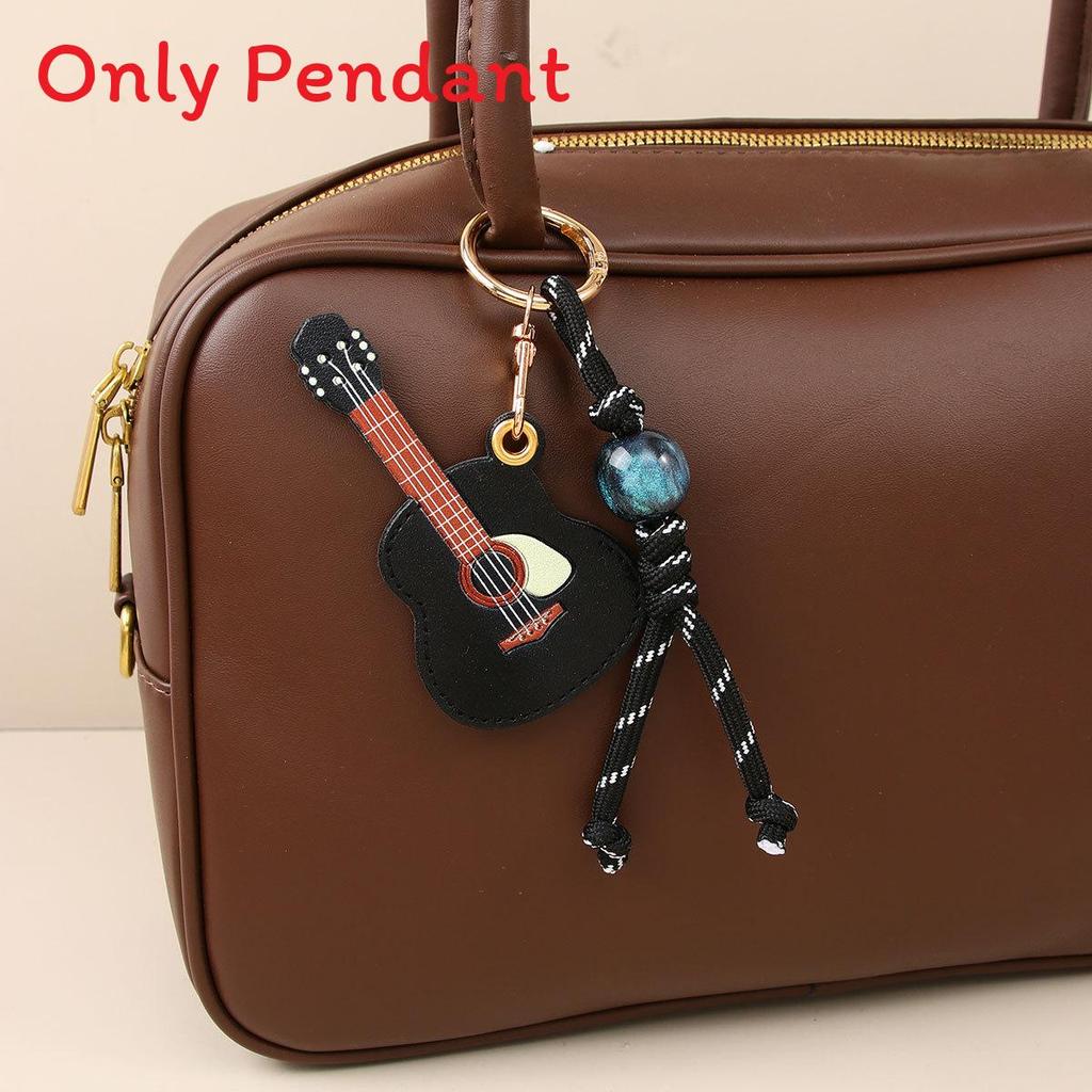 Kreativer PU-Gitarren-Schlüsselanhänger Taschenanhänger Handgefertigter Anhänger Für Modefans