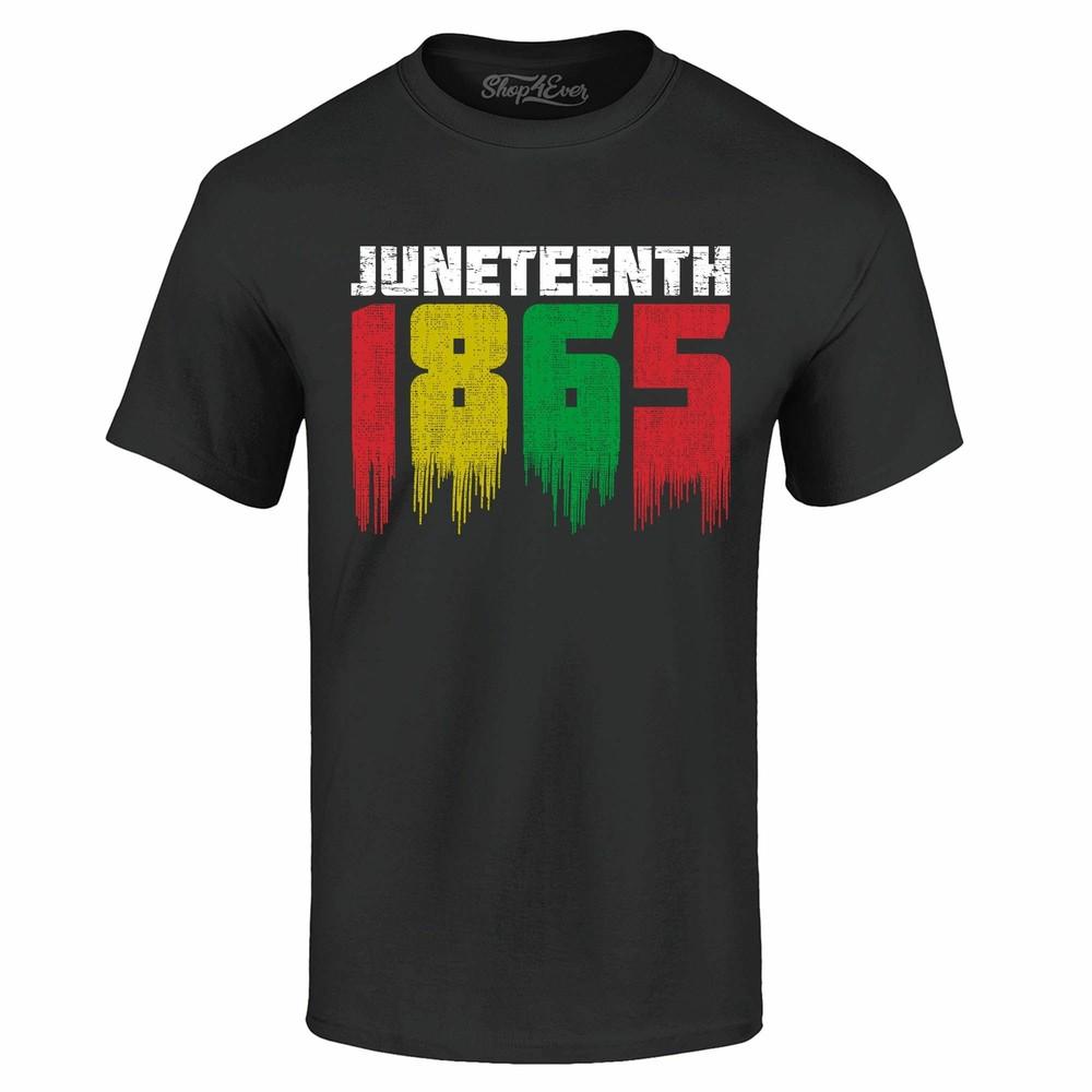 

Juneteenth 1865 Dripping June 19th T-shirt Juneteenth Shirts XL