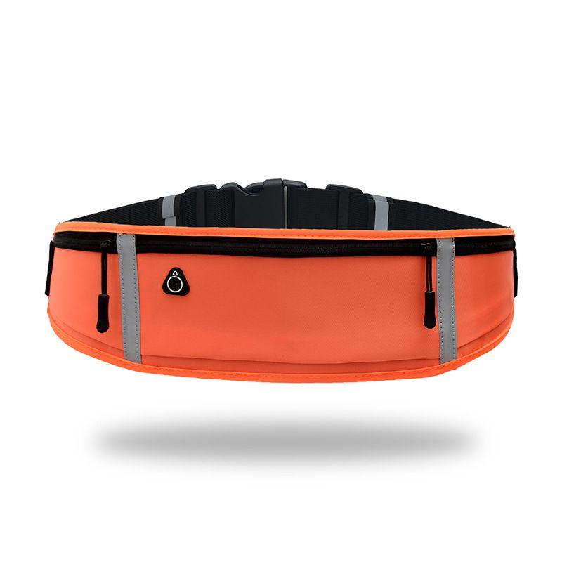 Waterproof Reflective Running Belt With Multi-pockets And Sealed Zipper For Sports