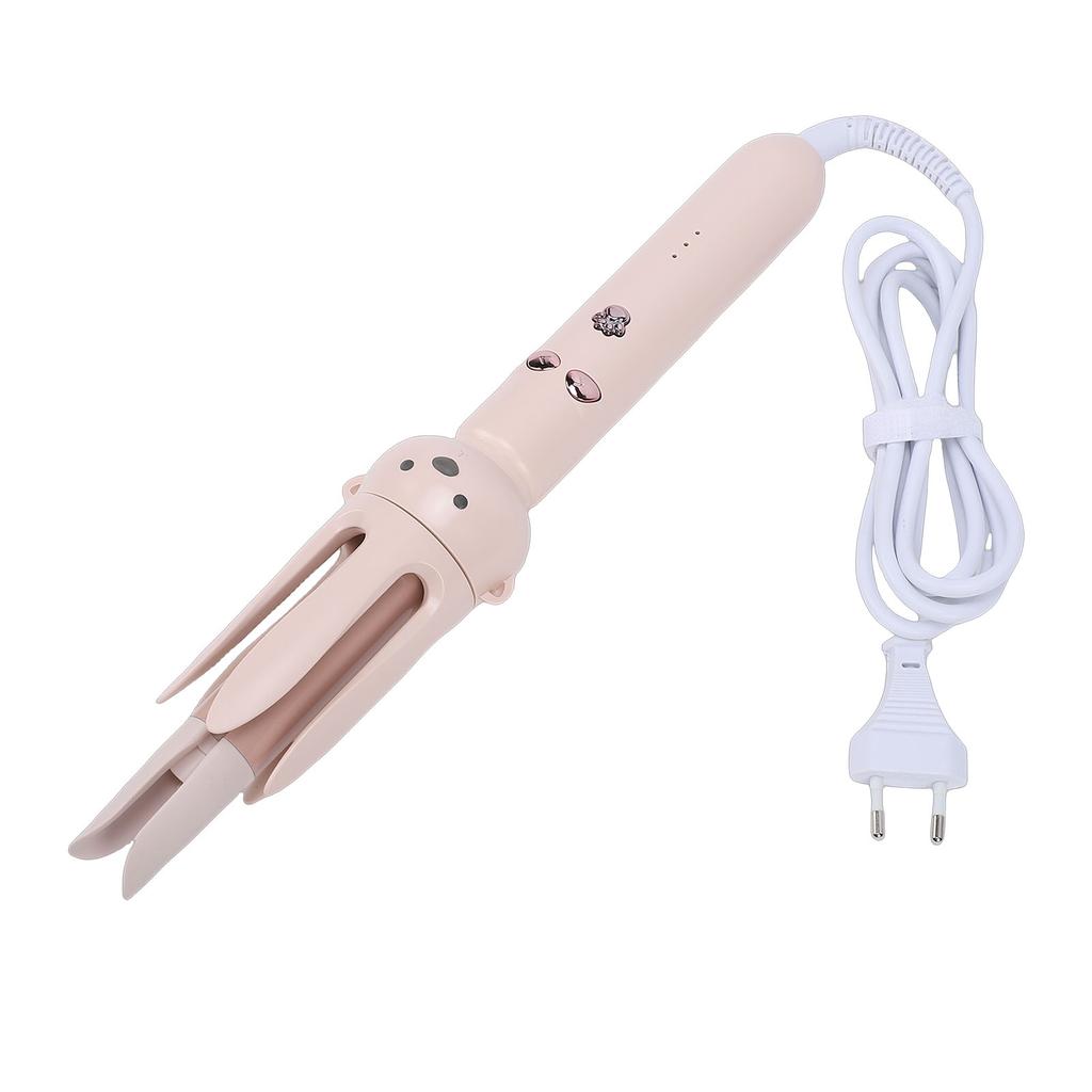 28MM Automatic Curling Iron 3 Temperature Settings Rotating Hair Wand Curler for Voluminous Loose Curls Bear Shape EU