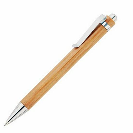Eco-Friendly Moso Bamboo Wood Ballpoint Pen Bullet 1.0