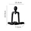 Chinese Feng Shui Koi Thinker Statue Abstract Fish Sculpture Decorative Figurine for Entryway Office