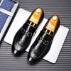 Fashion Four Seasons Men's Leather Shoes Classic Business Versatile Style Formal Party Daily Office Black Elegant Adult Flat Loafer