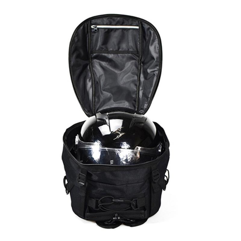 Motorcykel Cykel Baksäte Stor Kapacitet Hjälmväska Förvaring Ryggsäck Vattentät