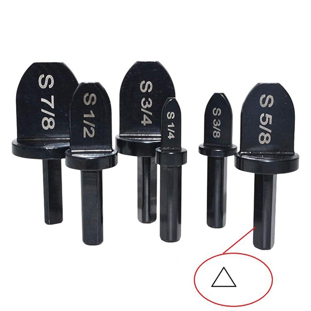6pcs Triangle Shank Tube Expander Bit 6 Piece Set Swaging Drill Bit Set For Air Conditioner