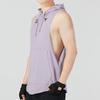 Under Armour Project Rock Show Your Work Solid Logo Sports Casual Hooded Knit Running Fitness Vest Men Vest Lavender 1373577-554