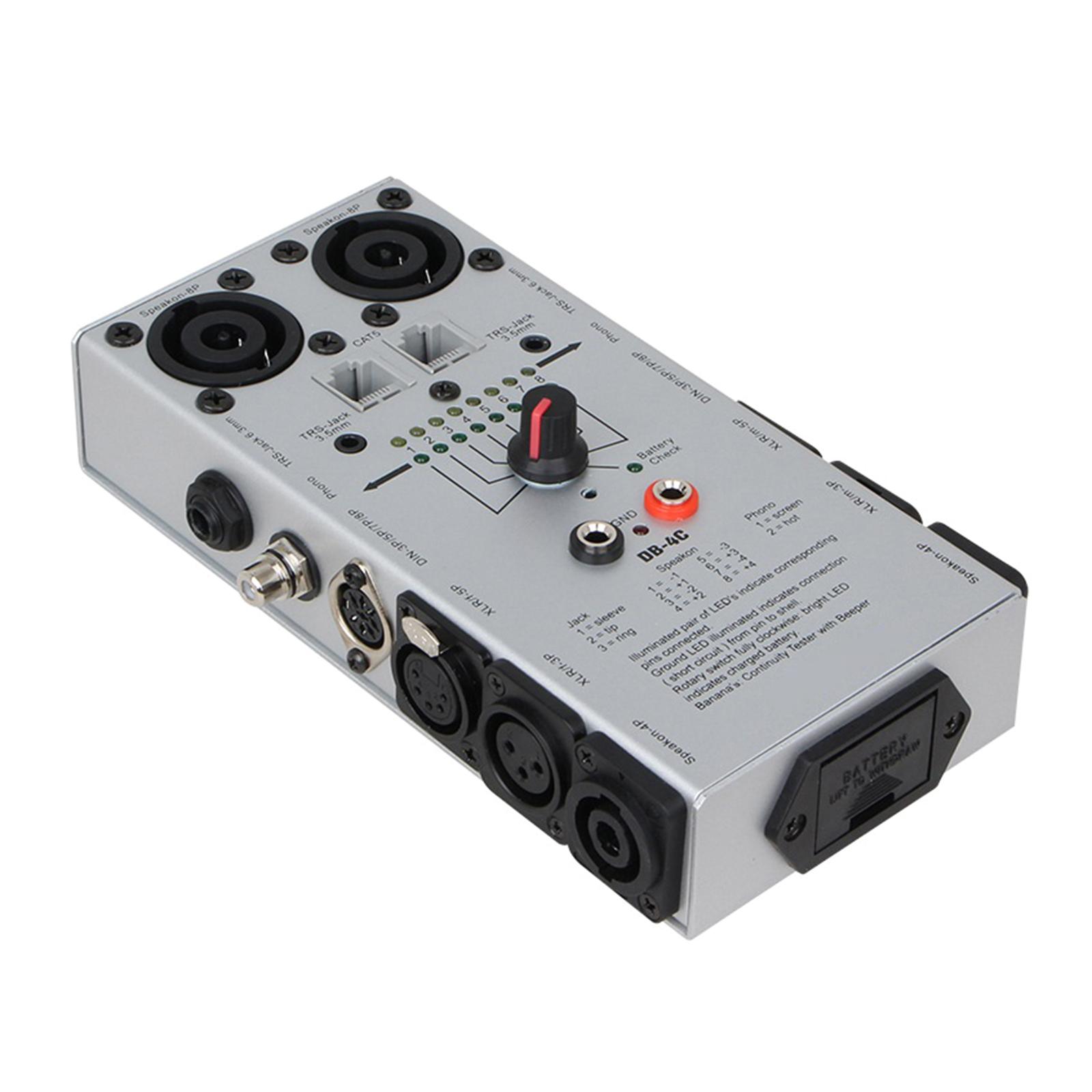 

8-контактный тестер слухового кабеля для телефона Speakon 8P TRS, сетевой кабель CAT5 для сцены и студии