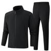 Men's Cotton Winter Sports Suit: Jacket & Trousers Two-Piece Casual Set