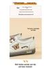 Women's White Leather Slip-On Sneakers - Spring/Autumn, Soft Sole, Butterfly Design, Casual Flats, Plus Sizes Available