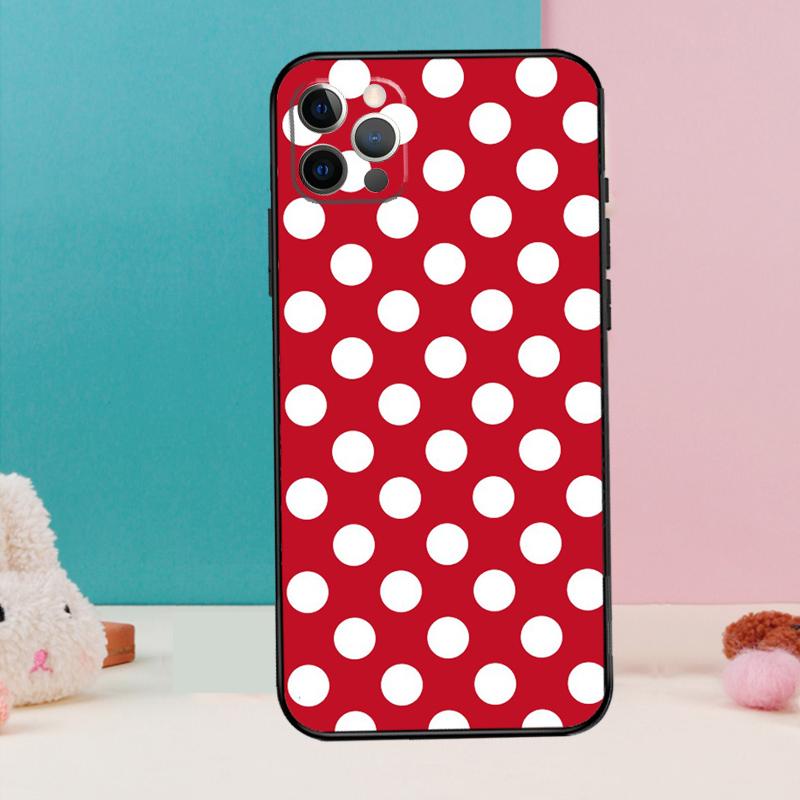 Polka Dots Art Phone Case For iPhone 17 Air 16 15 14 13 12 11 Pro Max 12 13 mini 15 16 Plus 16e Cover Coque