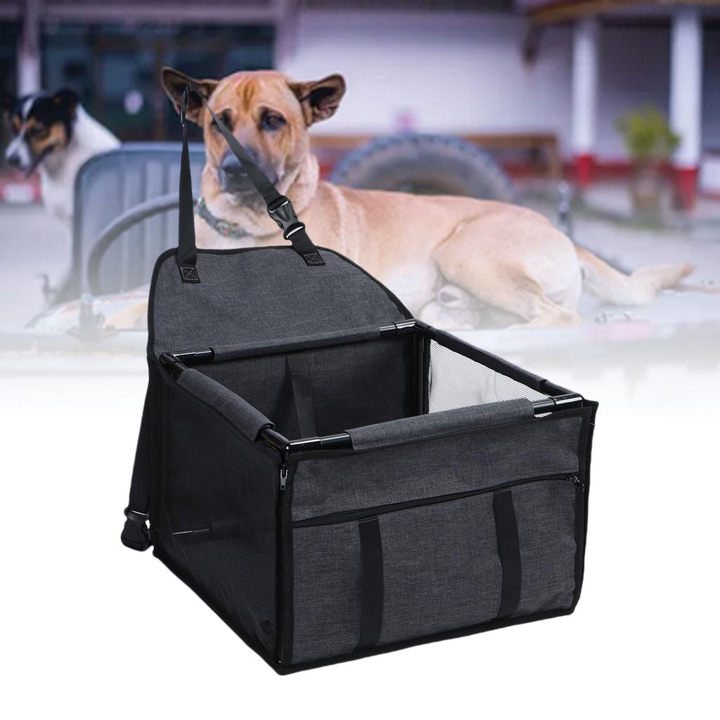 Dog Car Seat Waterproofing Folding Pet Car Seat Carrier Crate with Breathable Mesh for Travel Road Trip