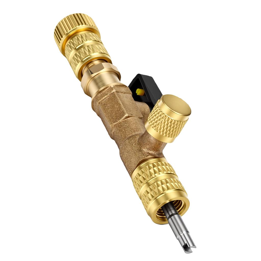 AC Valve Core Removal Tool 1 4in 5 16in SAE Interface Valve Core Remover Installer for Maintenance