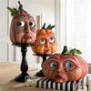 Halloween Atmosphere Outdoor Decoration Props Ghost Party Mutated Pumpkin Head Courtyard Decorationindoor Garden Accessories