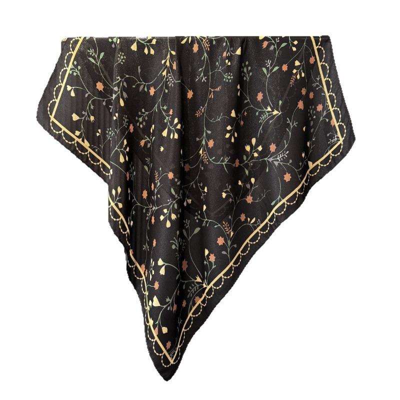 Fashion Printed Square Scarf Women Neck Shawl For Daily Wear