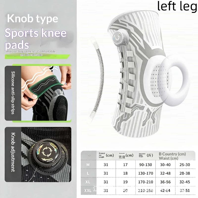 Smart Knob Knee Brace Lateral Stabilizer Patella Gel Pad Compression Support for Meniscus Tear Pain Relief