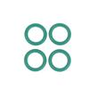 4Pcs Or-4P Sealing Rings Silicone Gas Adapter Connector O-Rings For Camping Hiking Outdoor Gas Stove Accessories