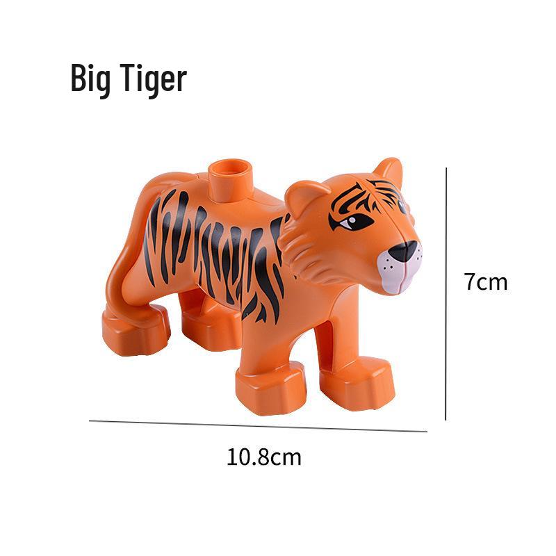 Compatible Large Bricks: Animal Accessories & Educational Building Blocks for Children - Ocean & Forest Themes