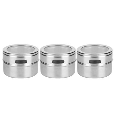 3 Stück Edelstahl Gewürztopf Dose Gewürz Würzmittel Flasche Küche Grillzubehör