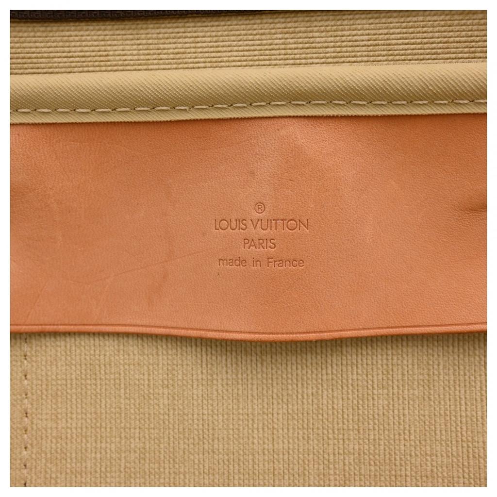 Auth LOUIS VUITTON Monogram Sirius 50 Boston Bag Brown PVC Canvas Women’s lv3637cd