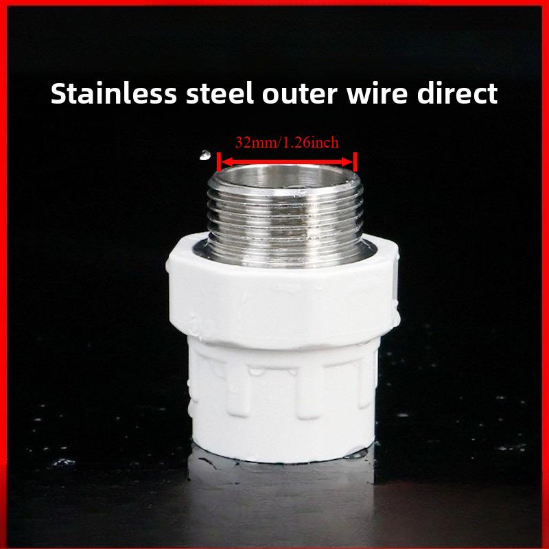 

20/25/32/40/50/63/75mm PVC Brass Male Thread Straight 1/2 3/4 1 1.2 1.5 2 2.5 Male Reducer Connector Water Pipe Fitting Hot Melt