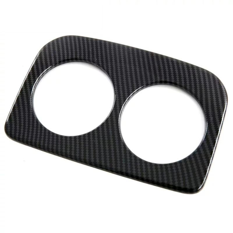 For Subaru Forester 2025 Accessories ABS Carbon Fiber Car Rear Seat Water Cup Holder Frame Cover Sticker Trim Styling