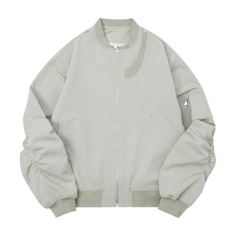 

Американская ретро бомбер куртка хай-стрит мужская и женская весна и осень чувство дизайна свободная повседневная рабочая бейсбольная куртка тренд XL