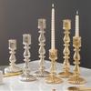 French Vintage Silver-Plated Candle Holde Elegant Home Decor for Romantic Dinners Aromatherapy