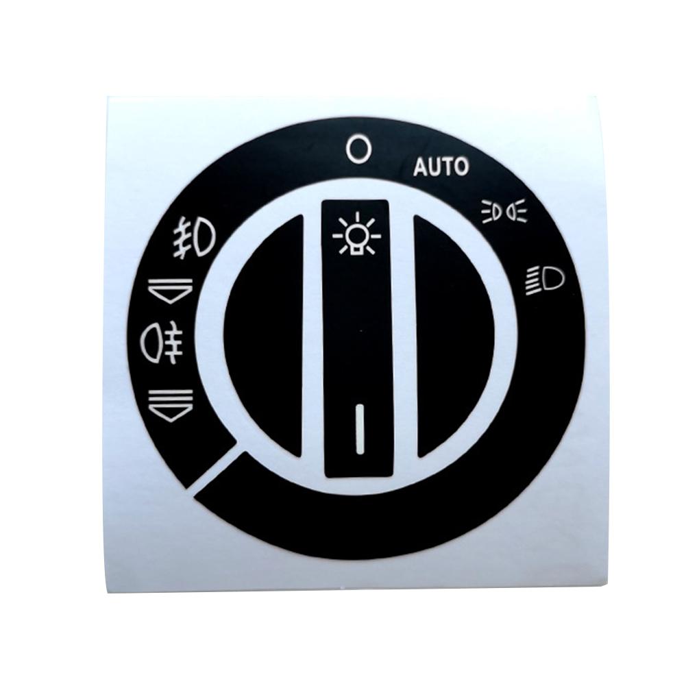 Car Interior Repair A8 D3 Clima Panel Decals Button Repair Kit Sunlight Resistance Firm Adhesion High Grade Vinyl