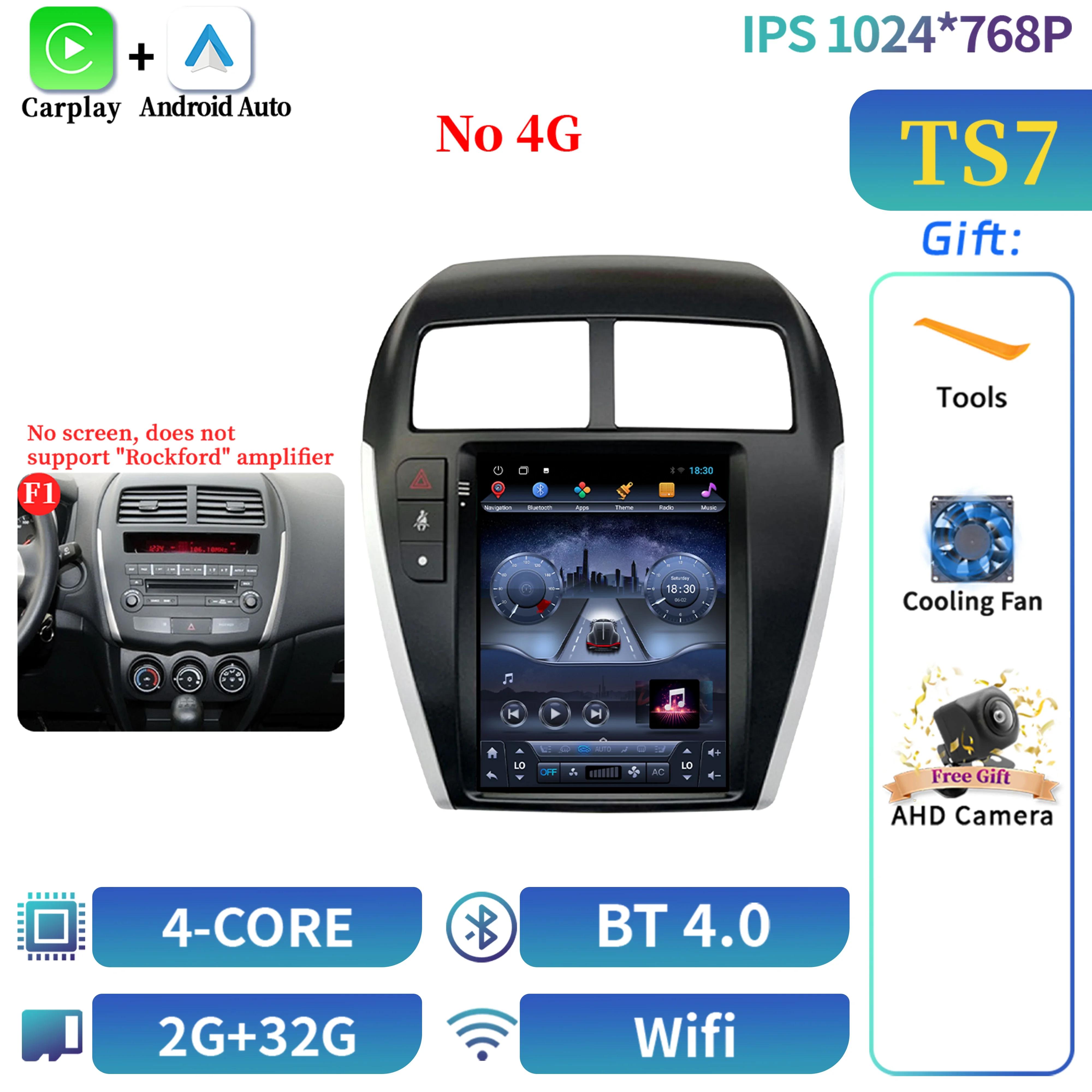 

9,7-дюймовый Android 14 для Mitsubishi Asx 1 2010-2016 автомобильный радиоприемник беспроводной Bluetooth Carplay мультимедиа сенсорный экран головного устройства CHINA