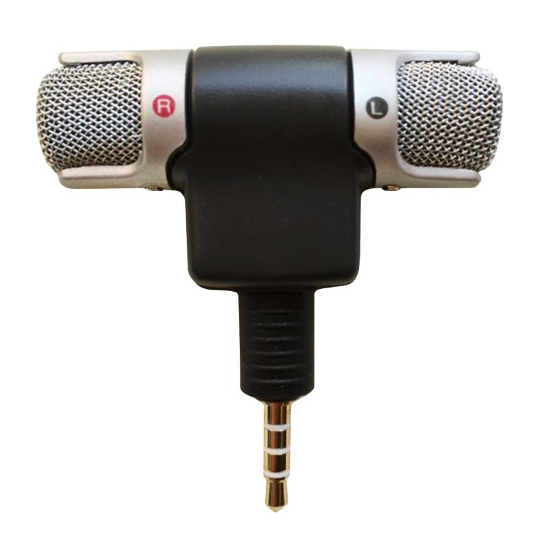 Protable Metal Microphone 3.5mm Jack Microphone Mini Audio Mic Stereo For Speech Leture Phone Laptop Microphone