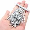 100Pcs Carbon Steel Double-Headed Nails Silver Skirting Line Nail  Solid Wood Baseboard