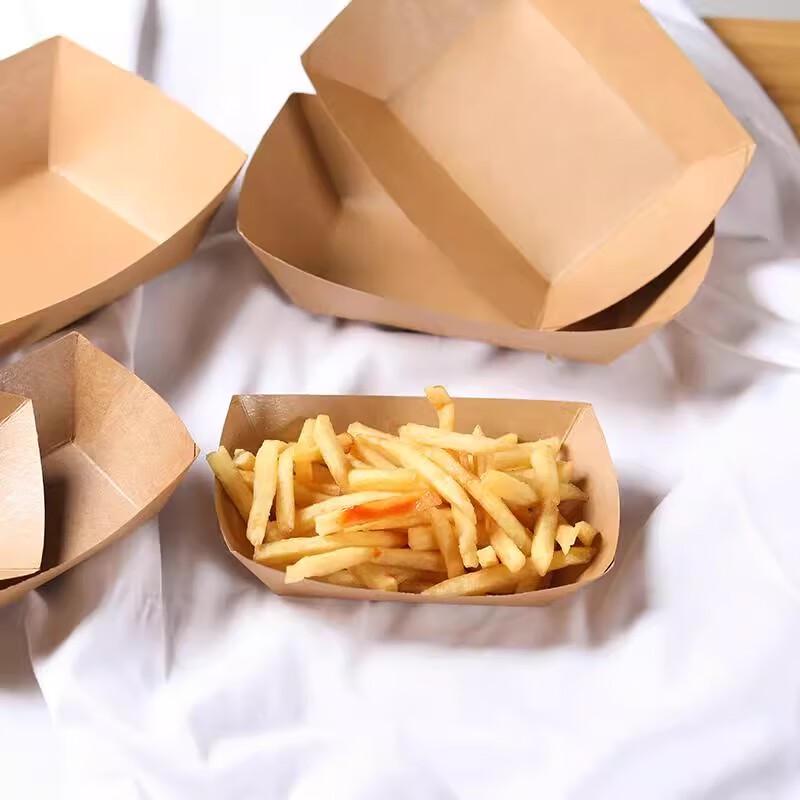 Sheng Bi Lai Einweg-Kraftpapier-Lebensmittelbehälter in Bootsform
