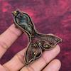 Picasso Jasper Gemstone Pendant Handmade Copper Wire Wrapped Jewelry Fish Pendant