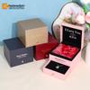 Valentine's Day Double Layer Jewelry Box with Roses, Ring, Necklace, and Lipstick Storage