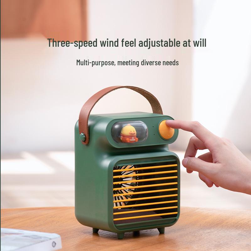 Aike Cute Cartoon Desktop Fan & Humidifier Combo