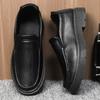 Casual Leather Shoes Spring and Autumn New Thick-soled Soft-soled Soft-faced Foot Cover Comfortable and Versatile Men's Leather Shoes Shoes