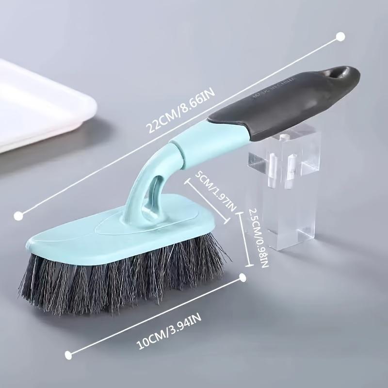 2pcs Bathroom Floor and Wall Tile Cleaning Brush - Sturdy Handle, Gap Cleaner