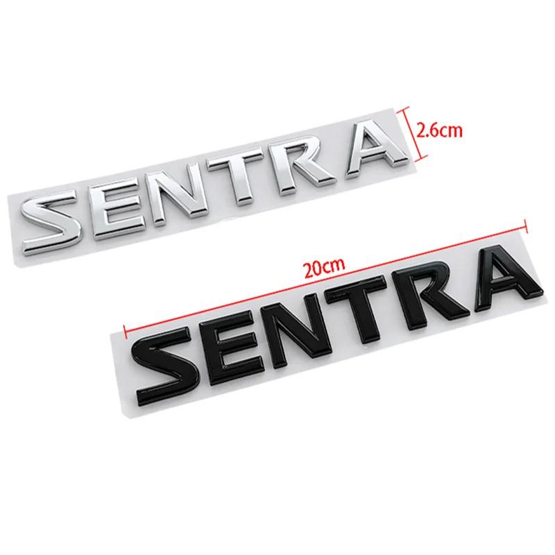 ABS Car Trunk Body Side Emblem Letter Rear Decal for  SENTRA Badge Auto Decoration Sticker Styling Exterior Accessories