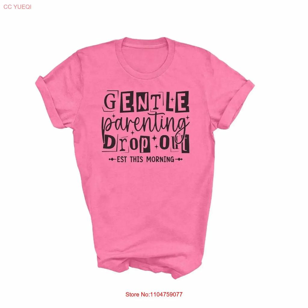 Gentle parenting dropout funny mom shirt parent T vintage Washed Unisex graphic streetwear Versatile Comfortable
