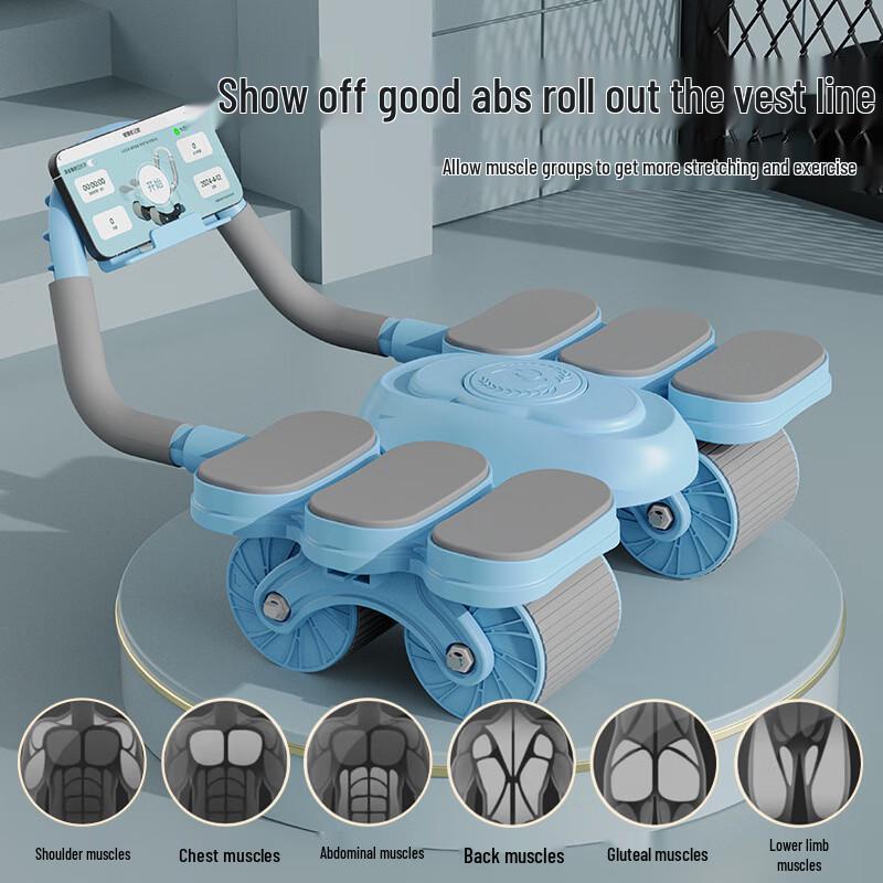 TLXT Auto-Rebound Four-Wheel Abdominal Roller