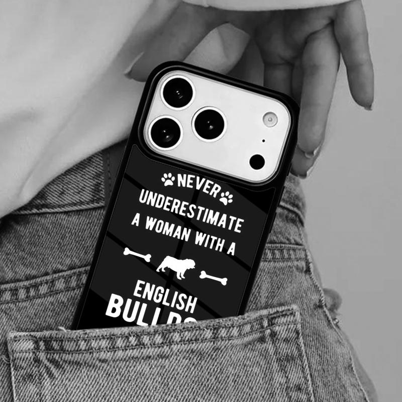 

English Bulldog heartbeat TPU Phone Case for iPhone 16e 15 14 13 12 17 Pro Max Plus Air 17pro Cover Coque iPhone 12 mini