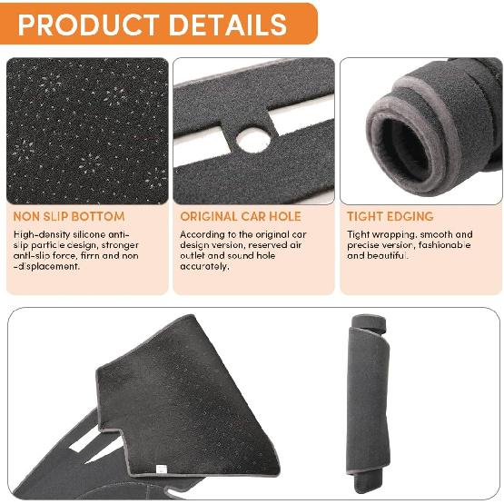 Dash Cover Mat For Toyota Camry 2007 2008 2009 2010 2011 Dashboard Cover Mat Interior Accessories Non-Slip Pad Carpet Sunshield Protector