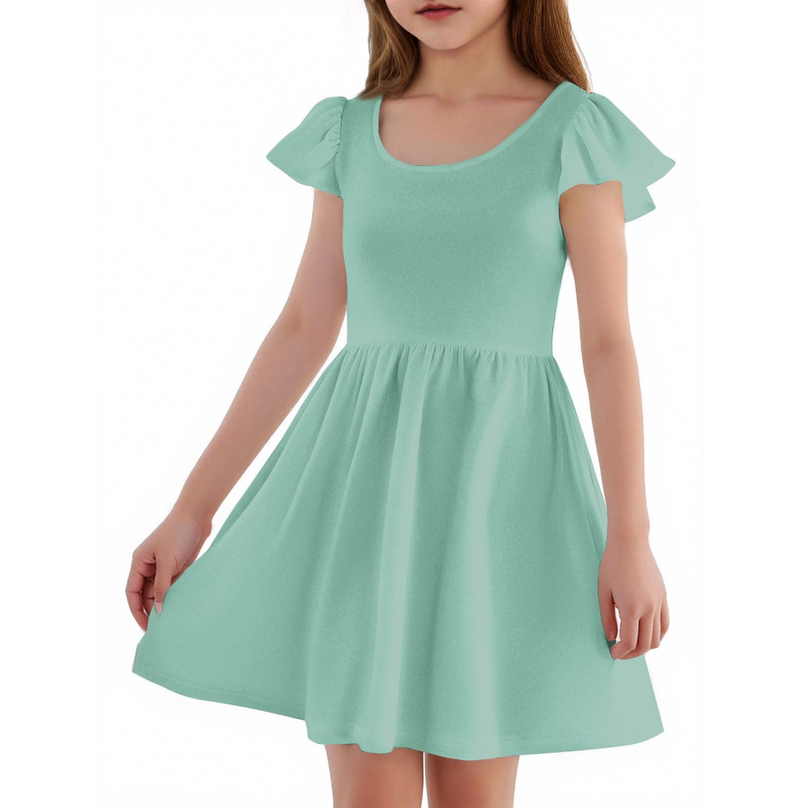 

Girls Toddler SleeveDress Dresses Casual Party School Dresses Clothes For Girls 140