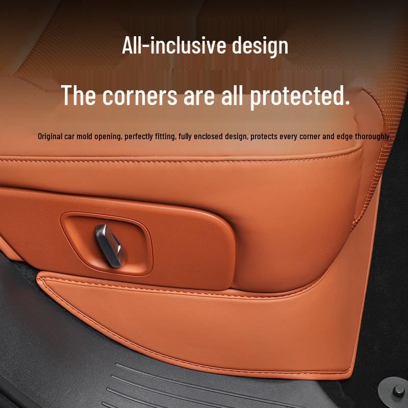 Li L6 Leather Anti-Kick Mat for Rear Seat Aisle - Second-Row Interior Protection for 25 Models