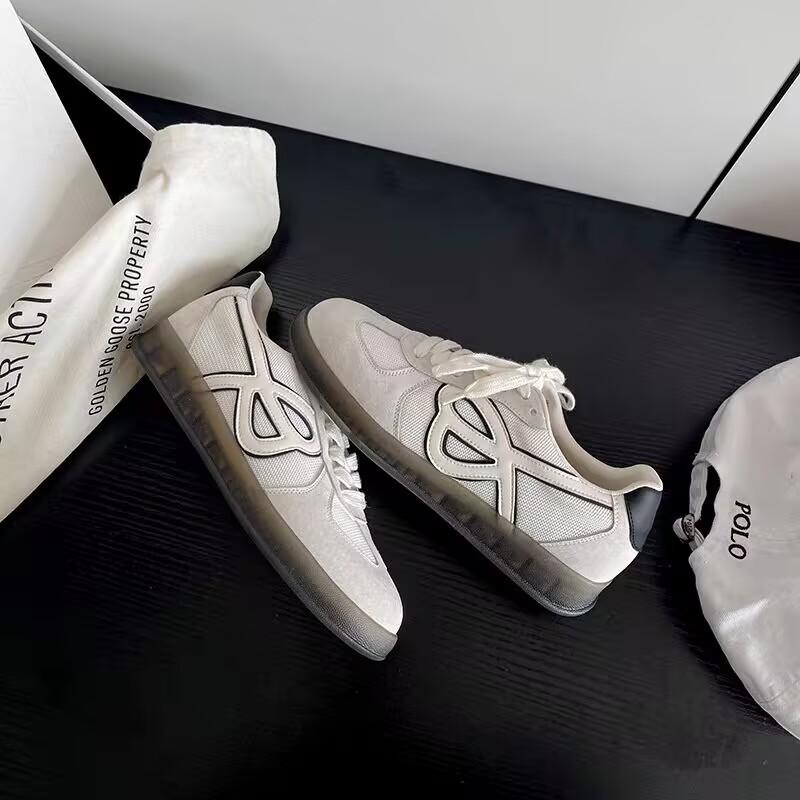 Uncle Xi has the same navy blue color matching German training shoes for women's 2025 new versatile chic board shoes Forrest Gump casual sports shoes