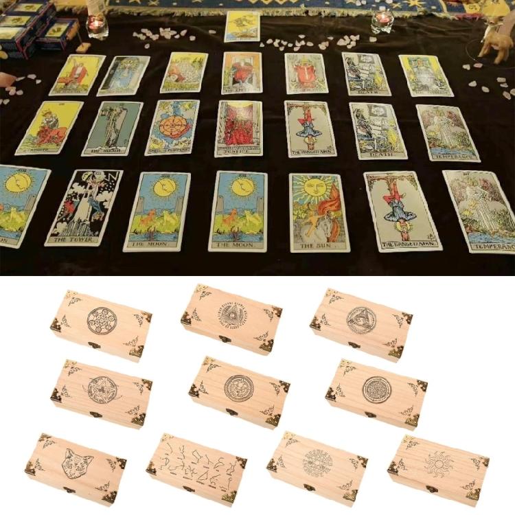 Wood Box Playing Cards Case Packing Poker Bridge Wood Box Poker Card Container