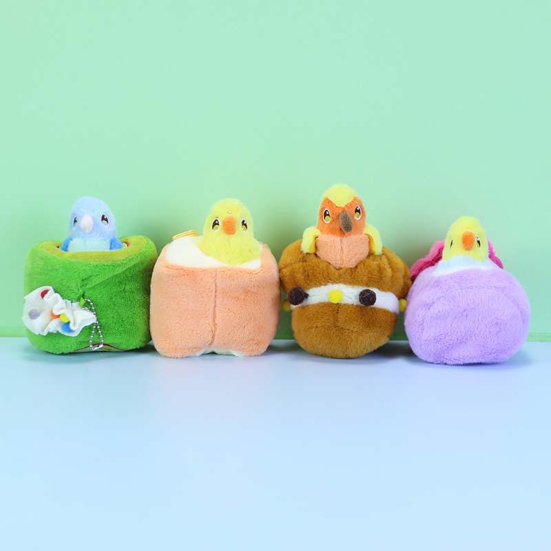 

Quirky Bird Nest Plush Toy - Cute Little Bird Doll Backpack Ornament 13 cm