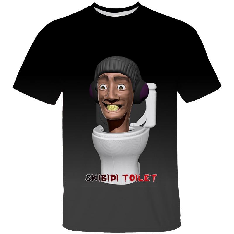 Funny Skibidi Toilet Printing T Shirt Cartoon Camera Graphic T-shirts For Men Kid Fashion Streetwear Short Sleeve Clothes Top
